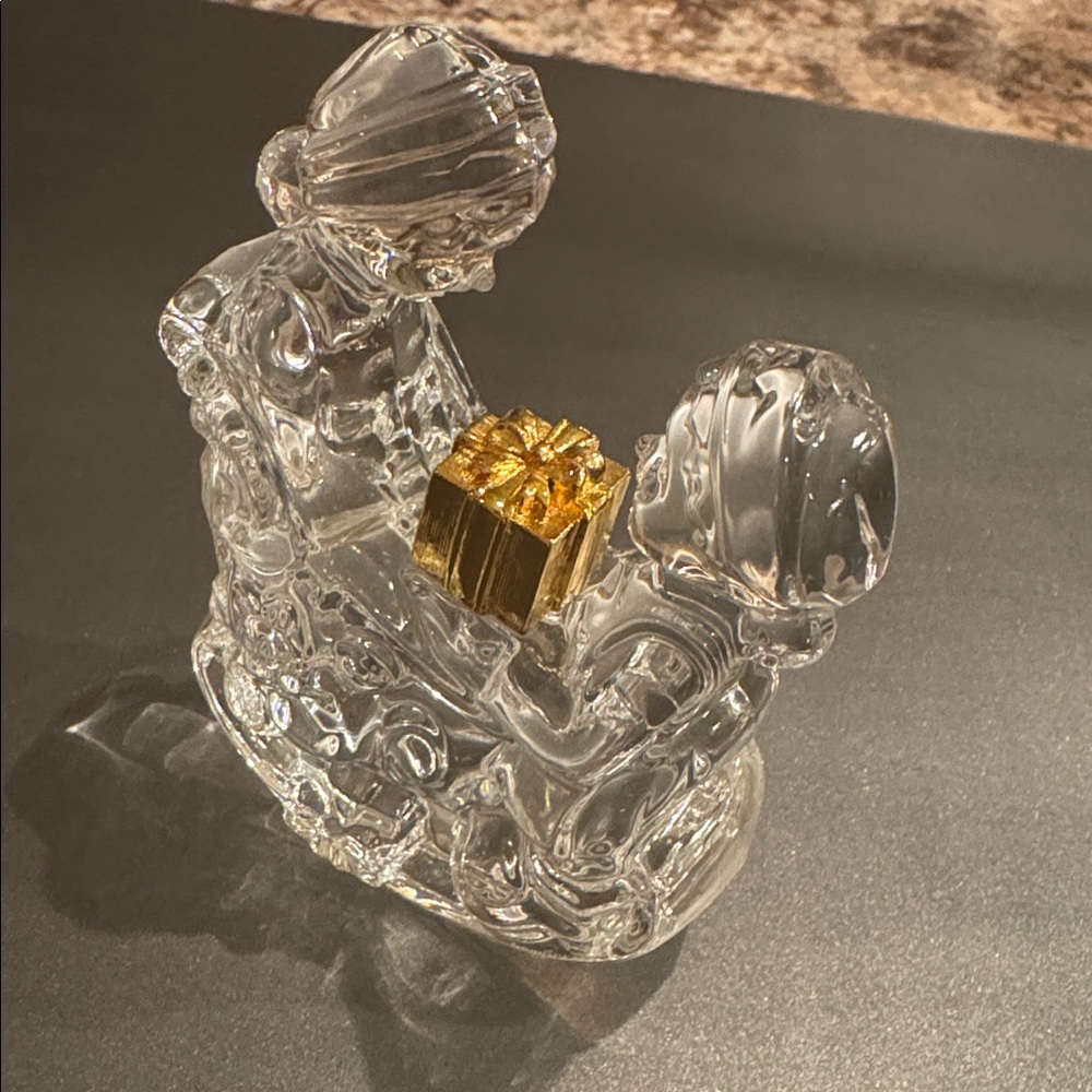 Marquis Waterford Crystal “Elves Packing the Sleigh” Figurine - Picture 3 of 5